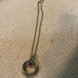 Costume jewelry gold necklace.